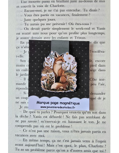 Marque page magnétique Renard d'automne