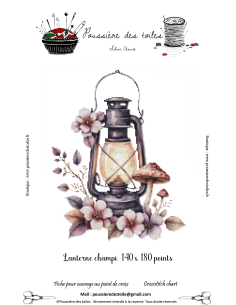 Grille point de croix : Lanterne champi PDF