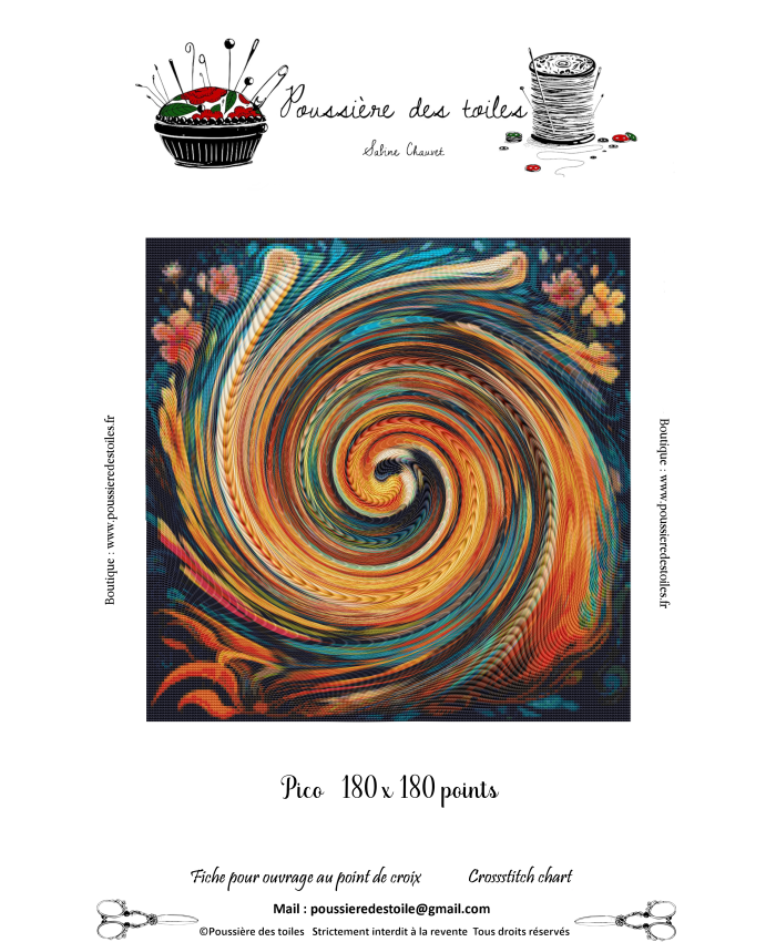 Grille point de croix : PDF Mystère de Octobre