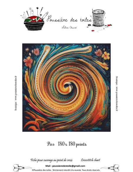 Grille point de croix : PDF Mystère de Octobre