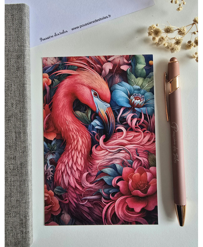 Réf 43 Carte postale postcrossing scrapbooking correspondance oiseau