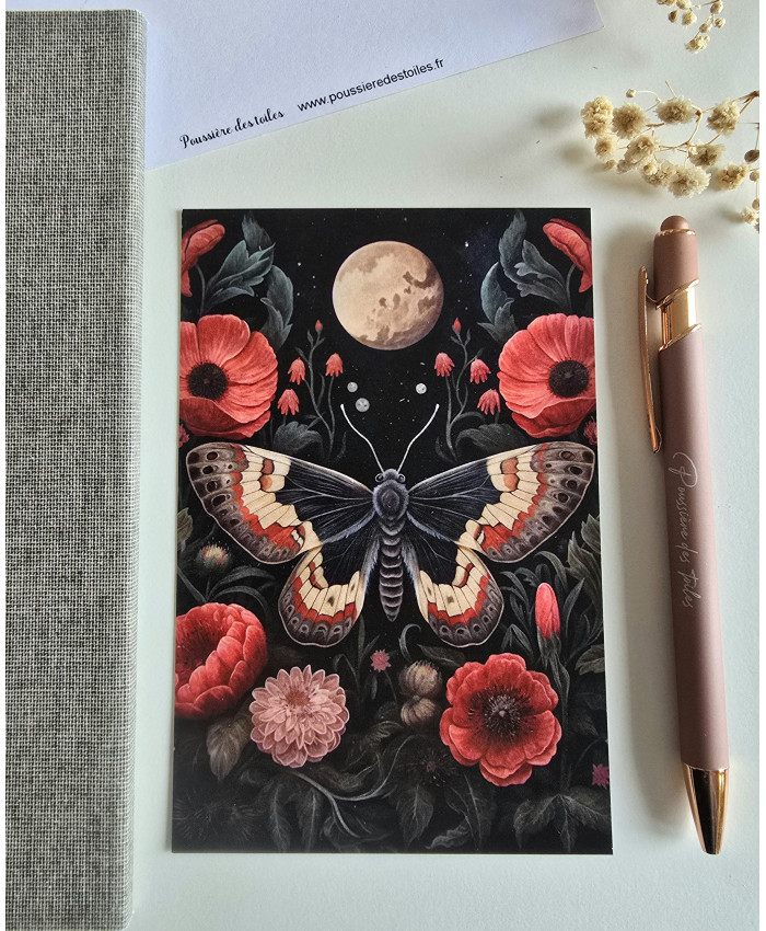Réf 53 Carte postale postcrossing scrapbooking correspondance papillon