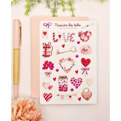 Feuille d’autocollants, Stickers pour Bullet Journal