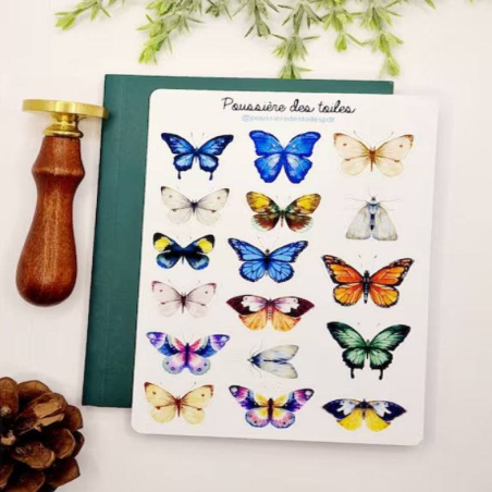 Feuille d’autocollants, Stickers pour Bullet Journal