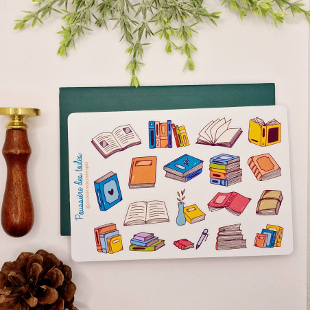 Feuille d’autocollants, Stickers pour Bullet Journal