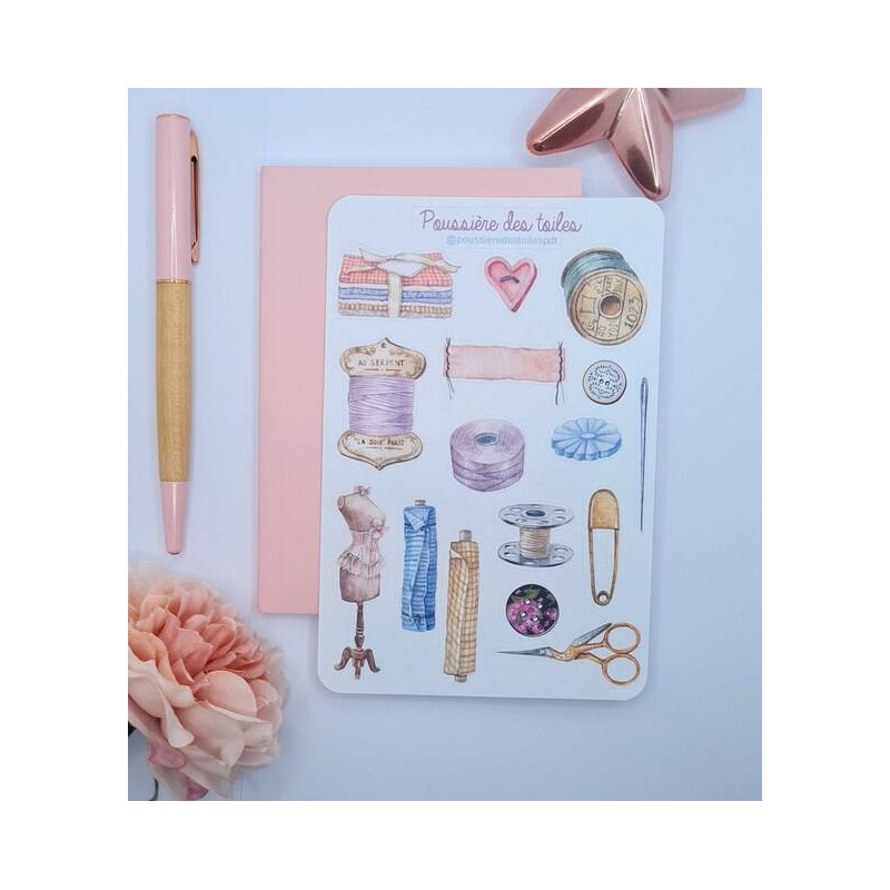 Feuille d’autocollants, Stickers pour Bullet Journal