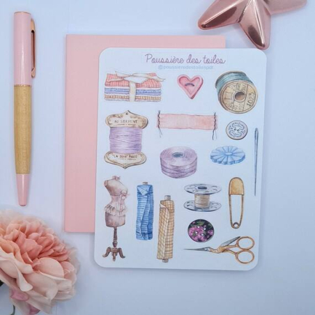 Feuille d’autocollants, Stickers pour Bullet Journal