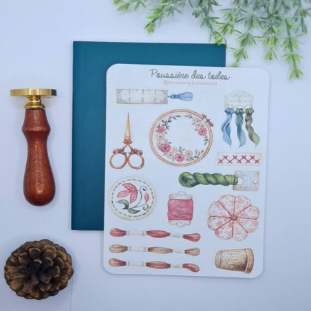 Feuille d’autocollants, Stickers pour Bullet Journal