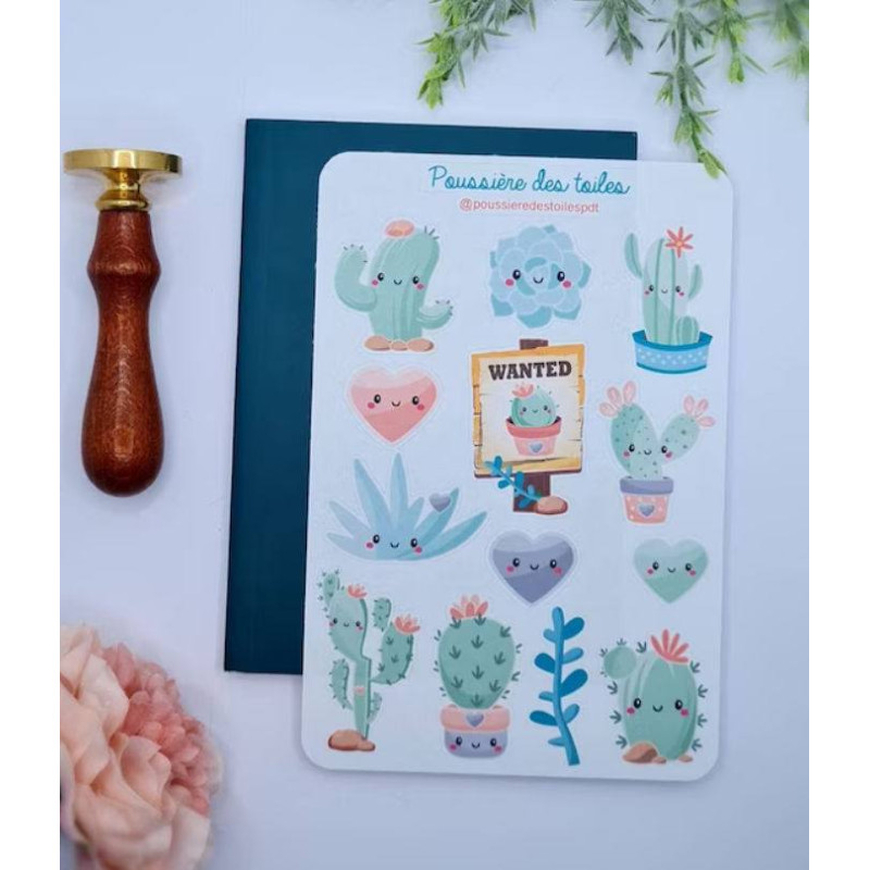 Feuille d’autocollants, Stickers pour Bullet Journal