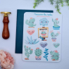 Feuille d’autocollants, Stickers pour Bullet Journal