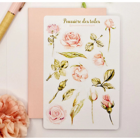 Feuille d’autocollants, Stickers pour Bullet Journal
