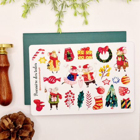 Feuille d’autocollants, Stickers pour Bullet Journal