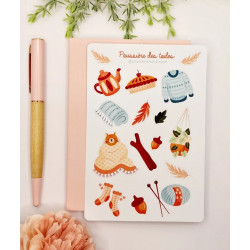 Feuille d’autocollants, Stickers pour Bullet Journal