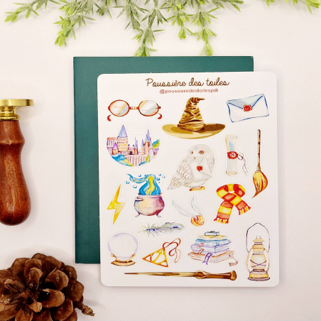 Feuille d’autocollants, Stickers pour Bullet Journal