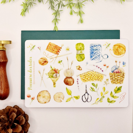 Feuille d’autocollants, Stickers pour Bullet Journal