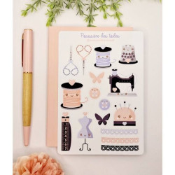 Feuille d’autocollants, Stickers pour Bullet Journal