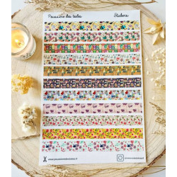 Feuille d’autocollants, Stickers pour Bullet Journal