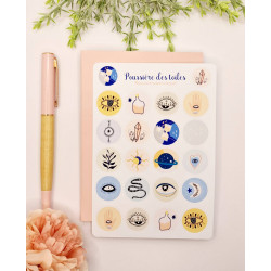 Feuille d’autocollants, Stickers pour Bullet Journal